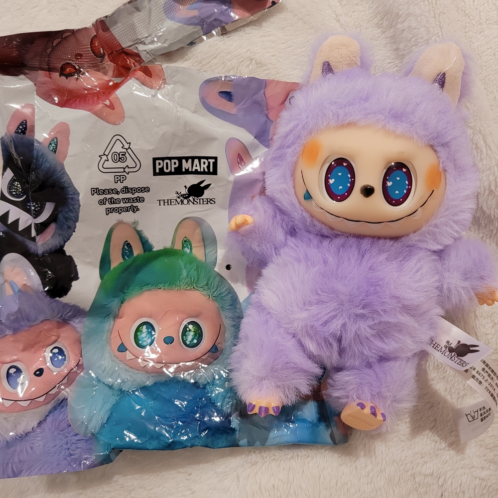 Purple Furry Monster Plush Toy